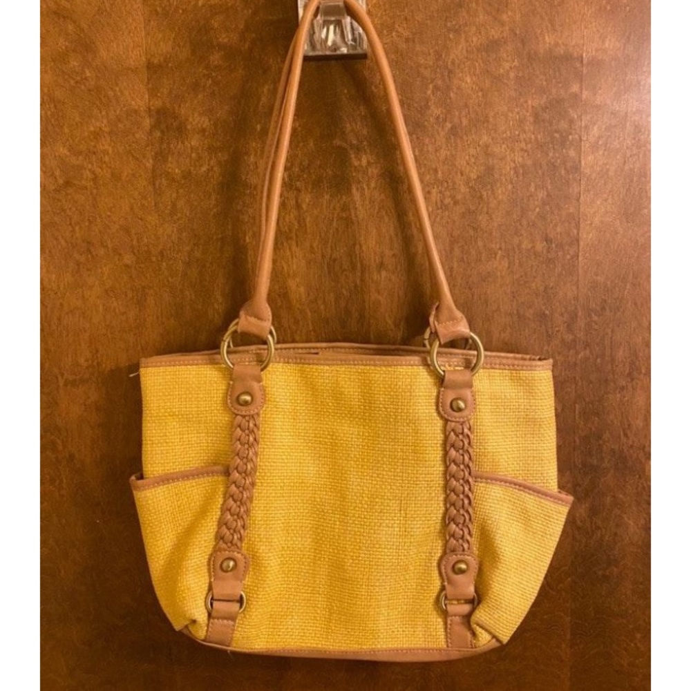 yellow tote bag